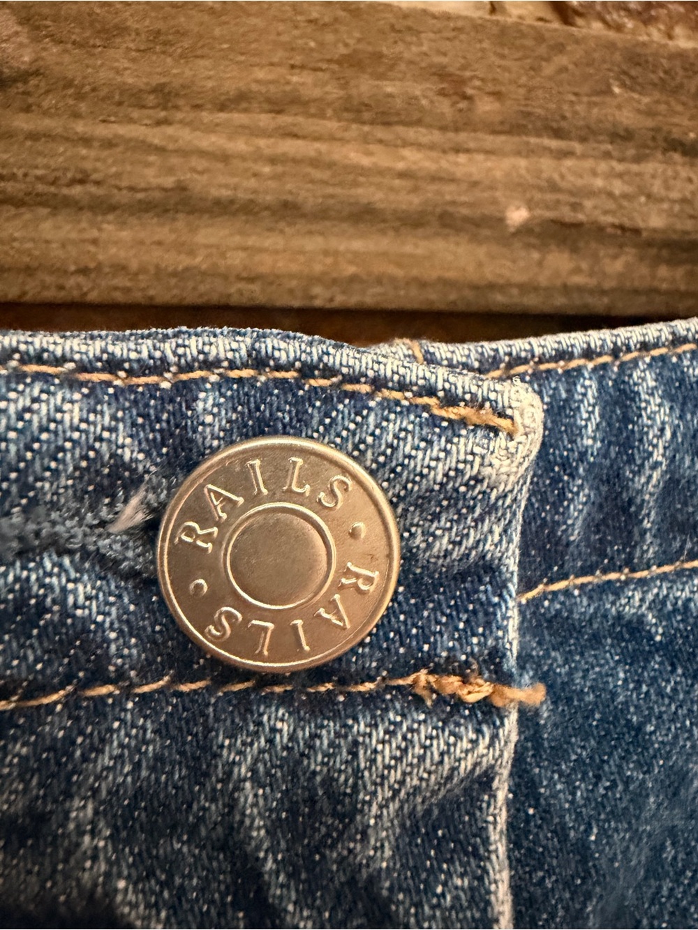 Rails Denim Button-Front Dress - Picture 7 of 11